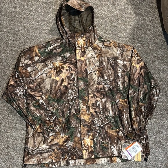 Cabelas Realtree Rainsuede Waterproof Jacket Size 2XL NWT - Picture 1 of 11